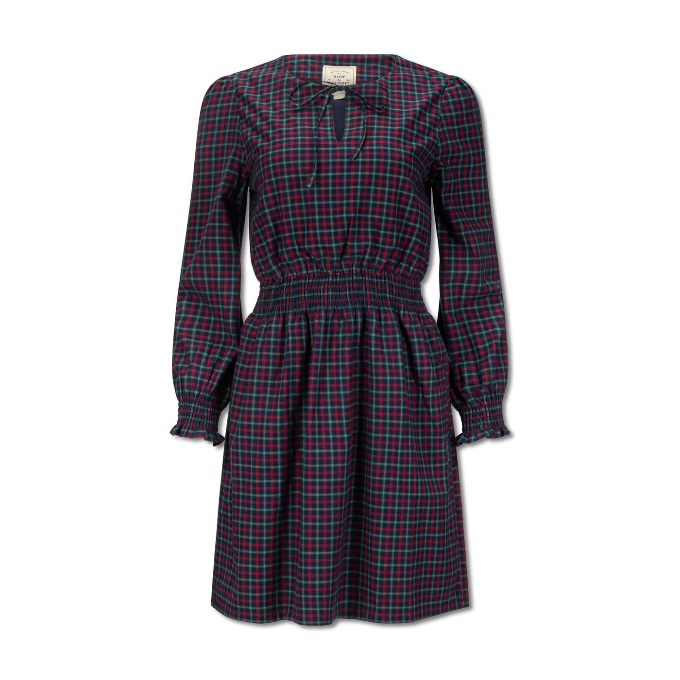 Smocked Keyhole Dress
