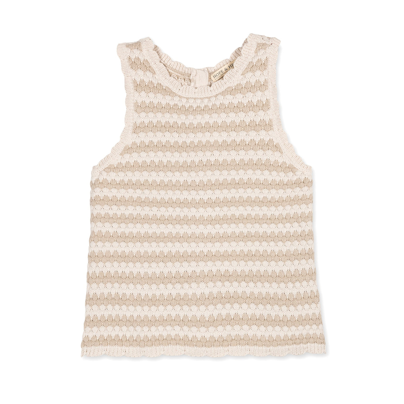 Organic Button Back Sweater Tank